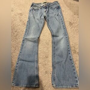 Hollister Women's Flare Jeans in Light Blue